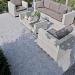 Blue Stone tegel gevlamd & geborsteld 80x80x3 cm.