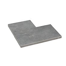 Blue Stone strook gezoet 30 cm breed hoekstuk 50/30x3 cm.