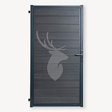 Tuindeur Composiet Velufence Dark Grey 100x190 inclusief hang en sluitwerk