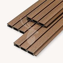 Velufence Composiet Rabatdeel Triple Teak Brown 180x15x2,1