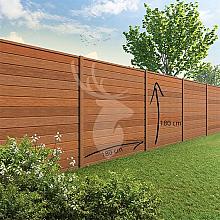 Velufence Schuttingdeel bangkirai 180x180