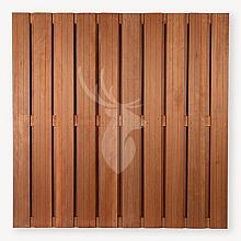 Tuinscherm Blaricum Hardhout 180x180    19 planks