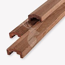 Afdeklat Schutting Hardhout 180cm piramide sponning 46