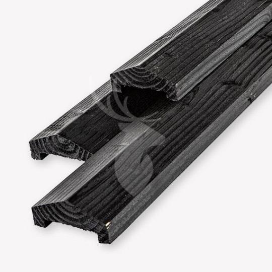 Afdeklat Schutting Zwart 180cm piramide