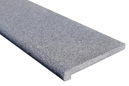 Zwembadrand gebrand geborsteld met ronde neus 100x35x5/3